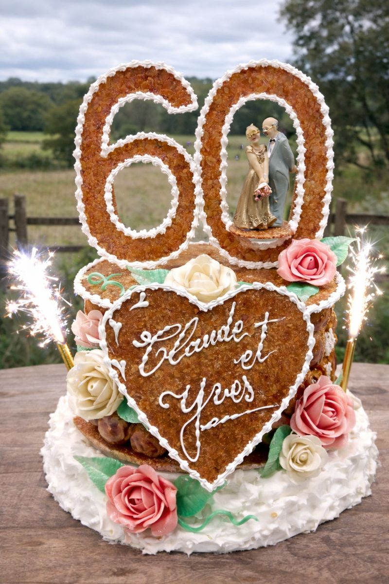 Pièce montée pour anniversaire de mariage