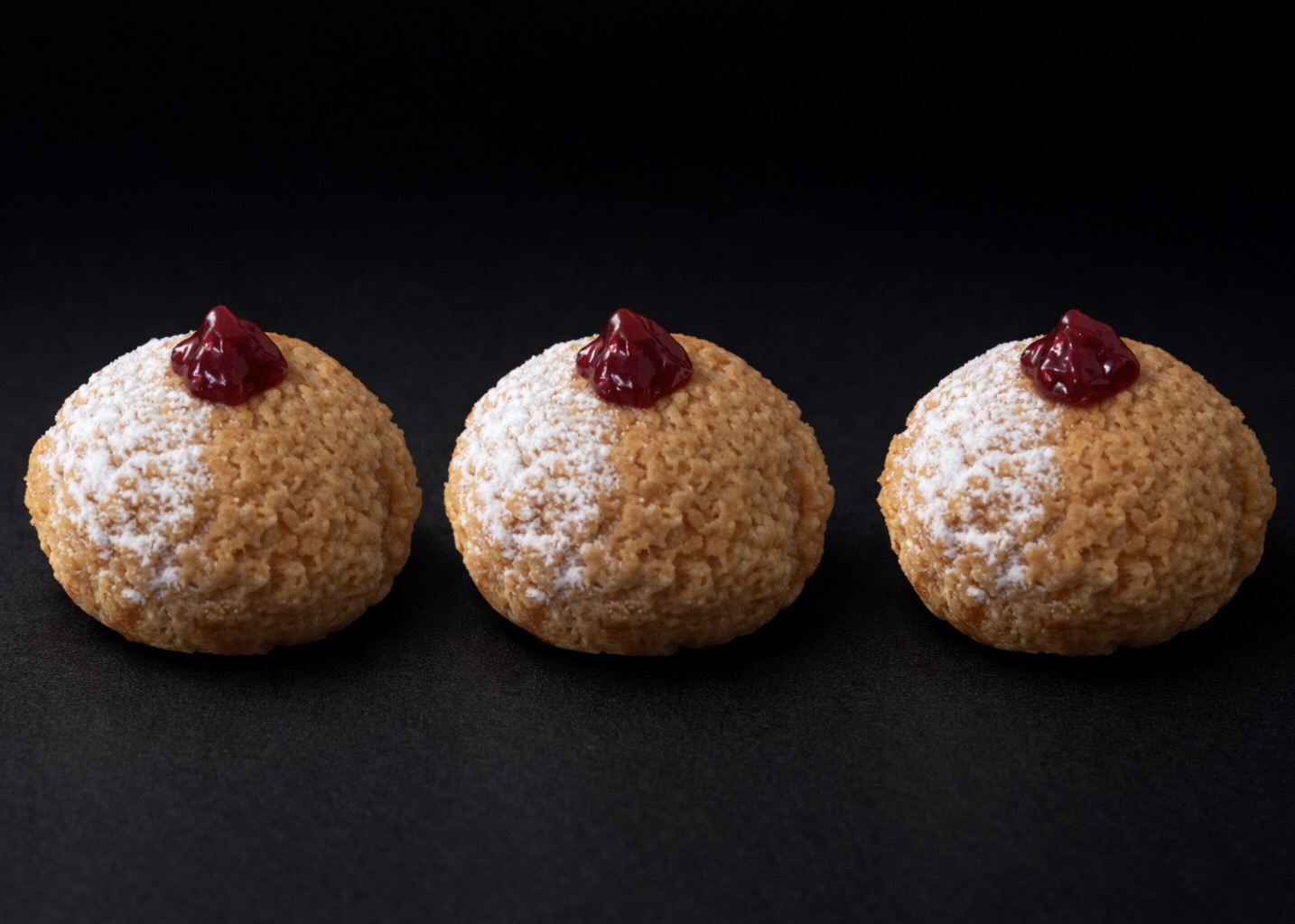 Crème mousseline vanille cœur framboise